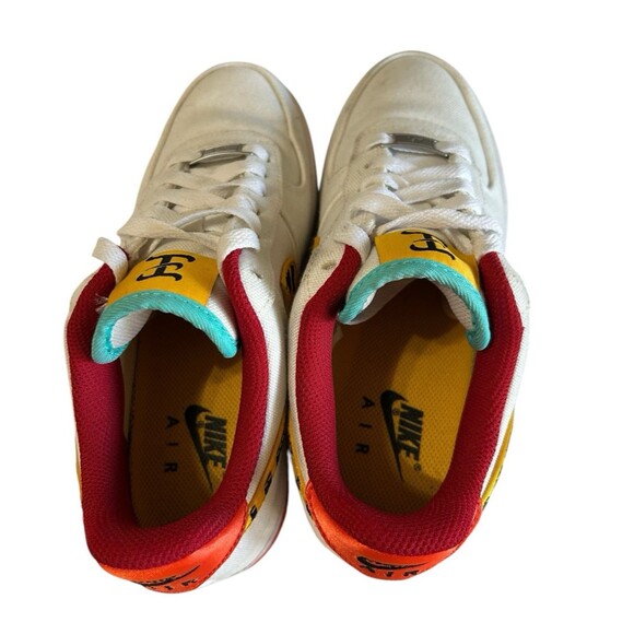 Nike Air Force 1 Low LX Year Of The Tiger White Gold Red DR0148-171 Womens 6.5 - Picture 6 of 13